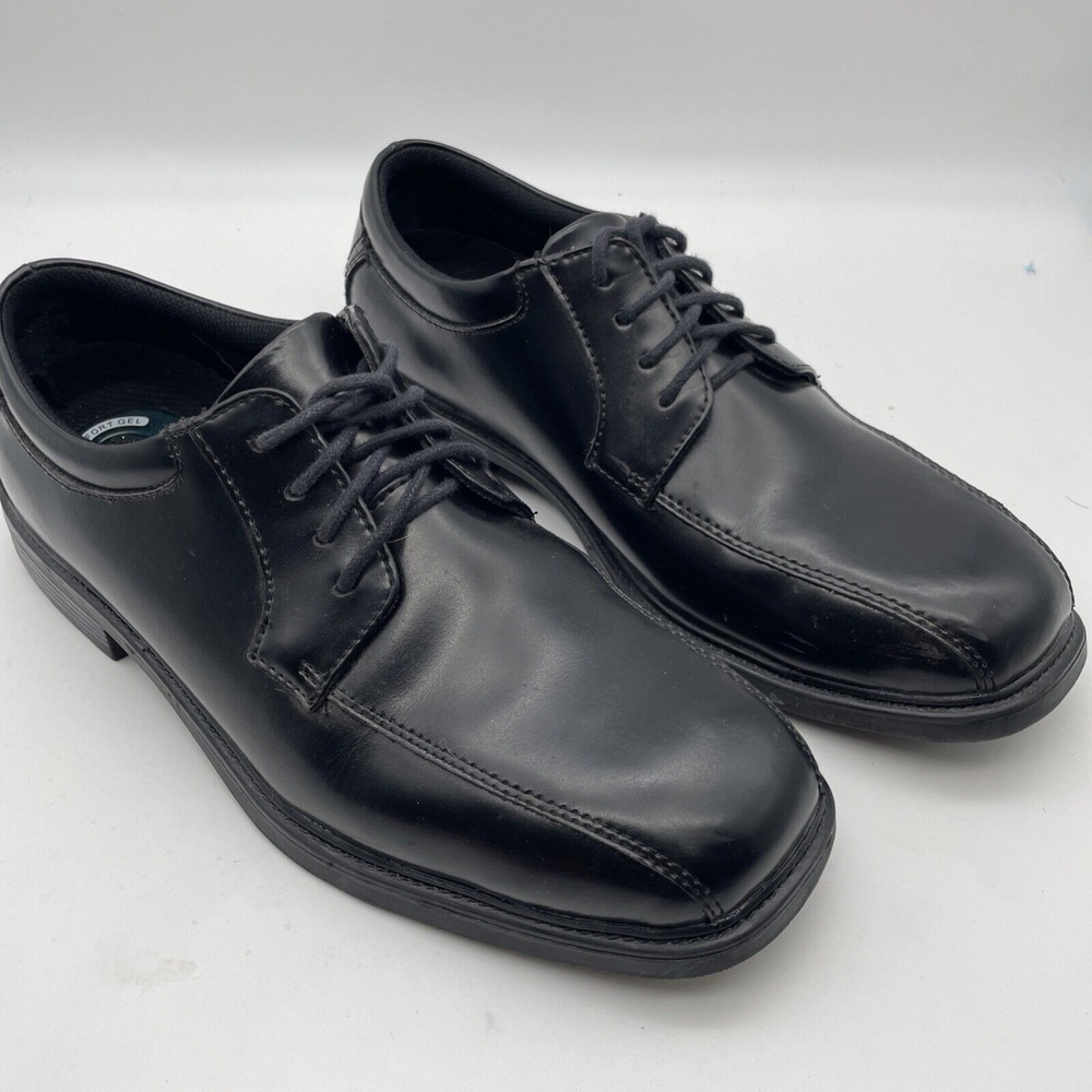 Nunn Bush 8.5M Oxford Mens Black Leather Shoe‎ Comfort Gel Alex 81161-001 NWOB